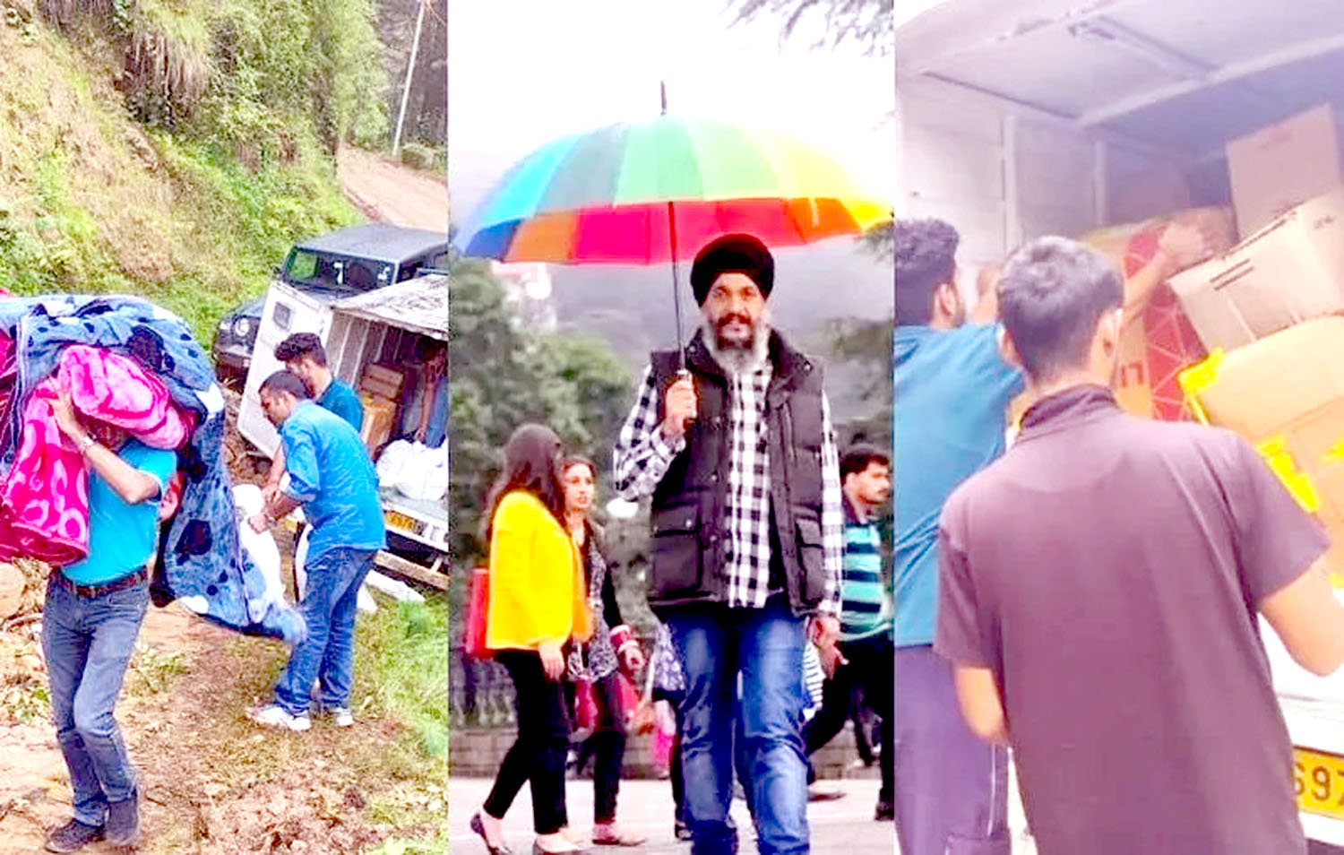 Sikh businessman from Shimla rushes to help flood victims in Mandi.